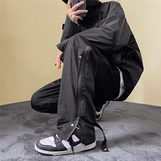 美式vibe机能高街防水拉链工装裤男秋冬季冲锋裤SK29-p40加绒50，男装休闲裤，星座1008