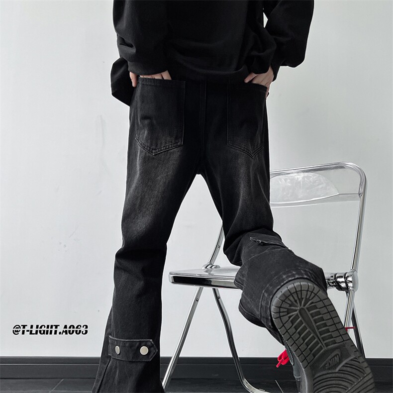美式ins高街vibe重工艺水洗复古黄泥牛仔裤货号K2316P55,男装牛仔裤,电商A063
