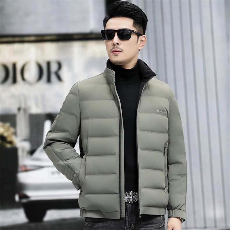 B8305钱塘2020-3时尚休闲冬季厚款立领简约中年男士羽绒服P220图片