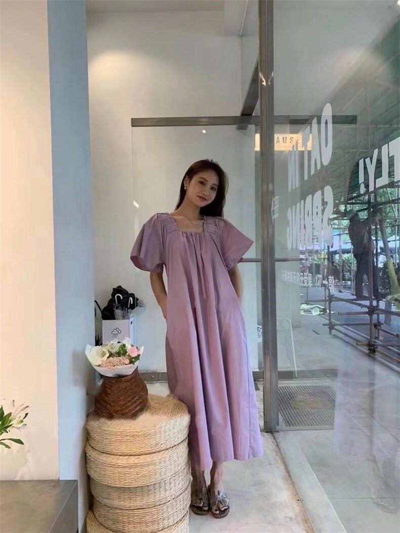 【DAVIDA】韩版压褶套头连衣裙，女装连衣裙，DAVIDA