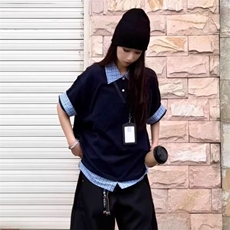 翻领短袖polo衫男潮牌夏季t恤韩版修身潮流2026新款百搭体恤上衣，男装T恤，四季星座505