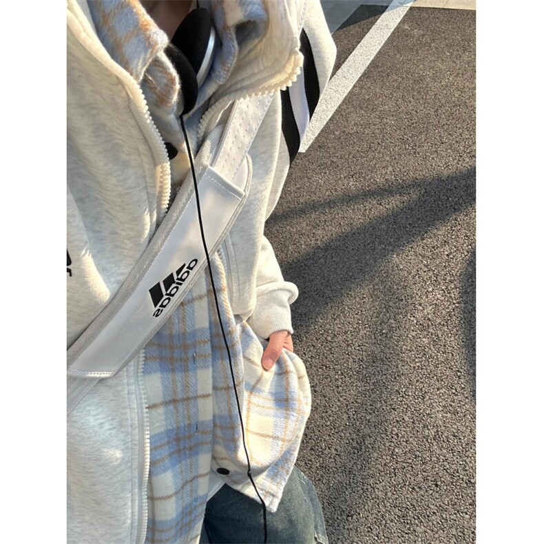 【有货】cleanfit花灰色卫衣男春秋高级感痞帅开衫外套H637LL-P65图片