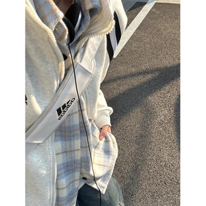 【有货】cleanfit花灰色卫衣男春秋高级感痞帅开衫外套H637LL-P65图片
