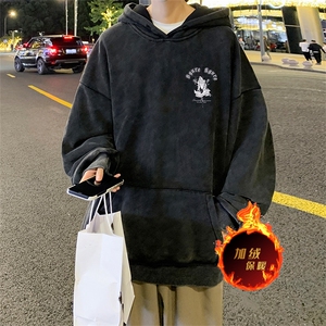 直播品质 500克重磅美式做旧水洗卫衣 SL1555-常规特P55加绒特P65图片