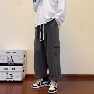 品质美式高街复古港风ins潮牌阔腿工装休闲裤 227-2*C539*P55控78图片