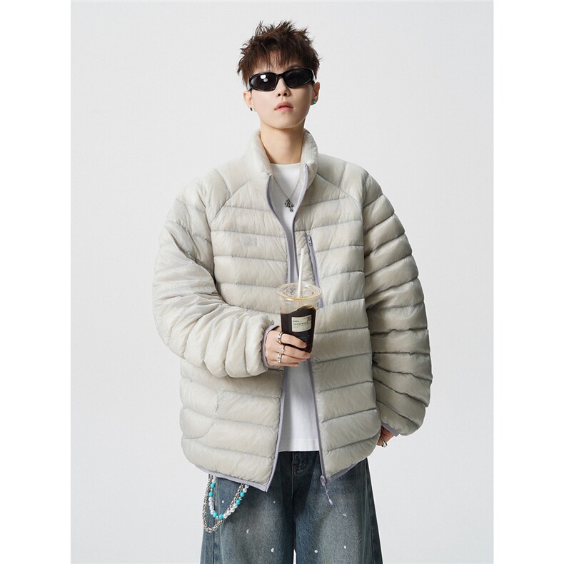 印花轻便90绒白鸭绒M-5XL大码：锦纶羽绒服男78187P238控328，男装羽绒服，星座227-7