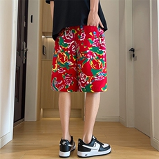DK2026男女休闲夏季沙滩裤短裤五分裤运动情侣大码东北大花可套装，男装牛仔裤，星座115A(原星座507）