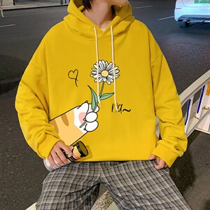 WY2265-P35 纯棉连帽卫衣男大码运动帽衫宽松薄外套男图片