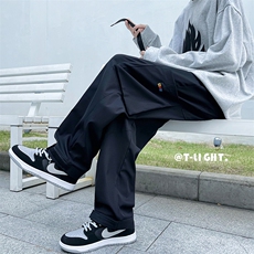 秋冬新款青少年男宽松束脚机能风潮流口袋工装裤AW023P45限68，男装休闲裤，电商A089-1