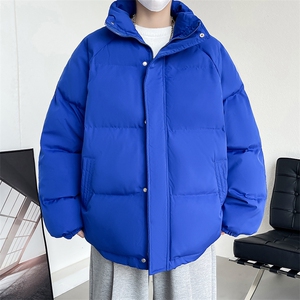 冬季立领加厚棉衣男士纯色棉服情侣款棉袄青年A266-MF365-P45特批图片