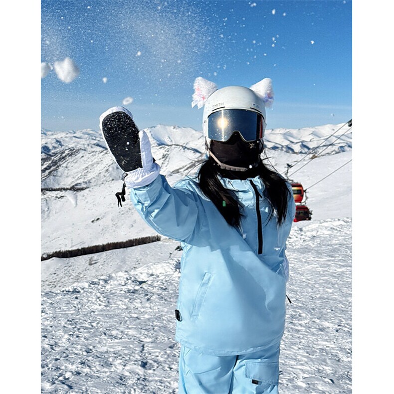冬季潮牌防风防水单板男女同款户外运动加厚滑雪服套装TZ033-P220，男装休闲套装，电商A001