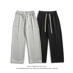 大码男宽松休闲美式弯刀版型卫裤运动裤长裤K8547-P31【特价】图片