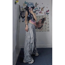 【网图有货】竖条纹星星工装裤男hiphop裤子高街宽松B356CC-特P55，男装工装外套，星座1007（原301D）