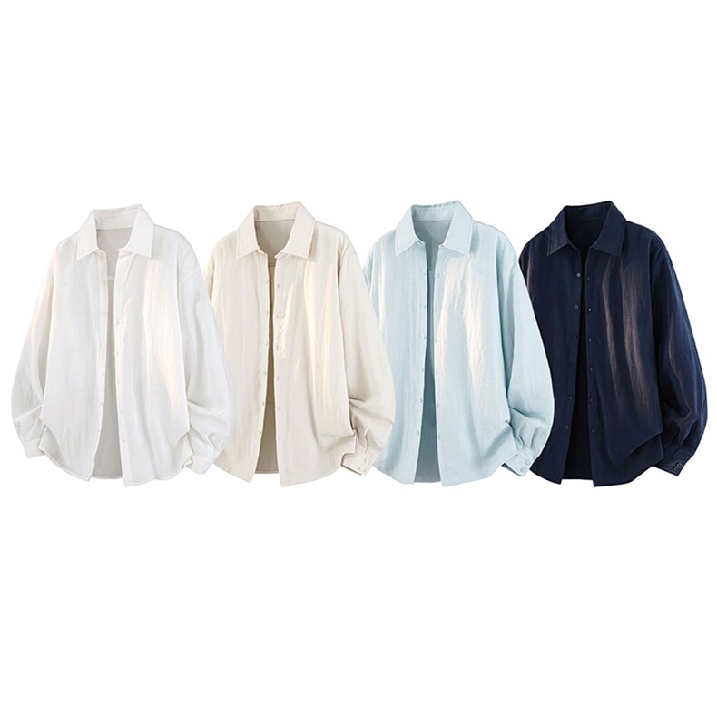 26C9110-M-2XL-P50-X88-克重：160g-无影墙 （棉麻衬衫-凉感）图片