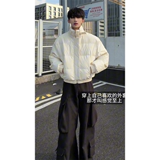 秋冬新款个性时髦棉衣经典短款设计舒适港风文艺上衣HY875P95，男装棉衣，电商A102B