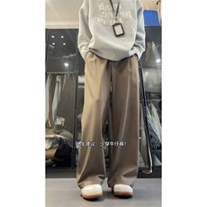 春季2026垂感西裤男老钱风薄长裤打褶休闲裤C62184-TP3568，男装西裤，电商A102
