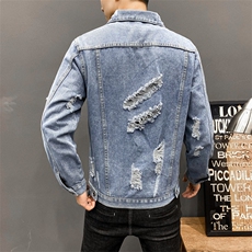秋季牛仔外套男春秋韩版潮流新款秋装男生男士夹克上衣服8153-P60，男装夹克，电商A318