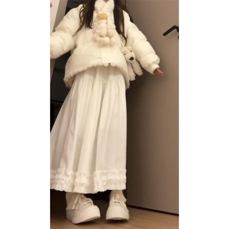 1506A/G78560/P92可爱奶油蓝可爱兔子毛球花边连帽棉服1,男装棉衣,星座1506A