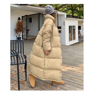 CC090-P100大被子款2025新款面包服韩版羽绒服棉服外套超长款棉衣图片