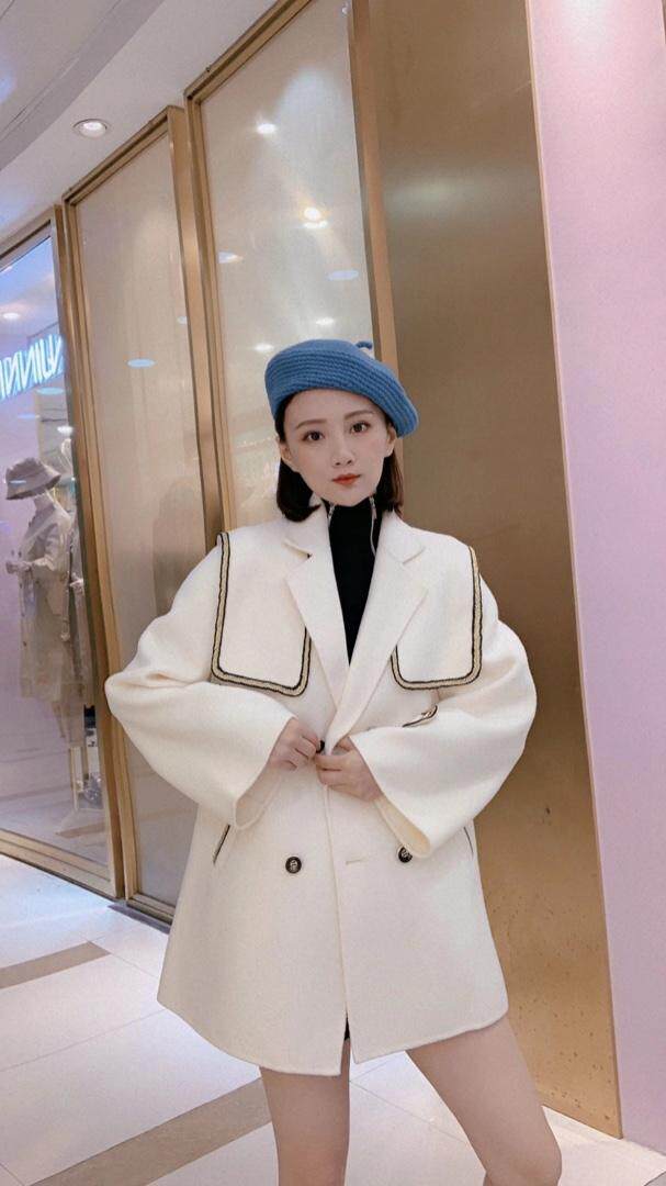 冬季新款双面羊绒大衣，女装，锦雅