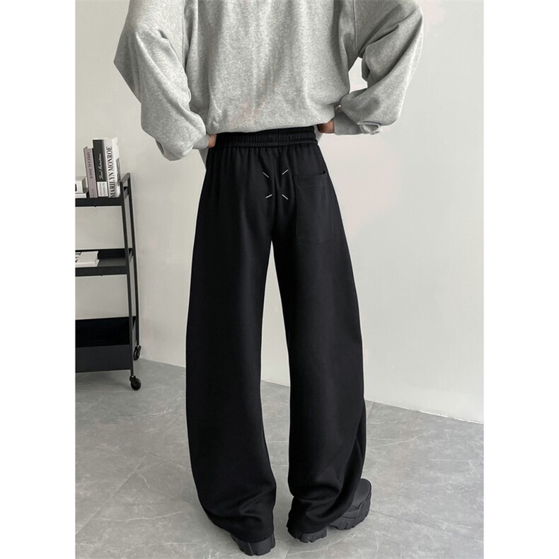 重磅马吉拉弯刀卫裤高克重华棉复合宽松运动裤504-K860-P35,男装休闲裤,星座504
