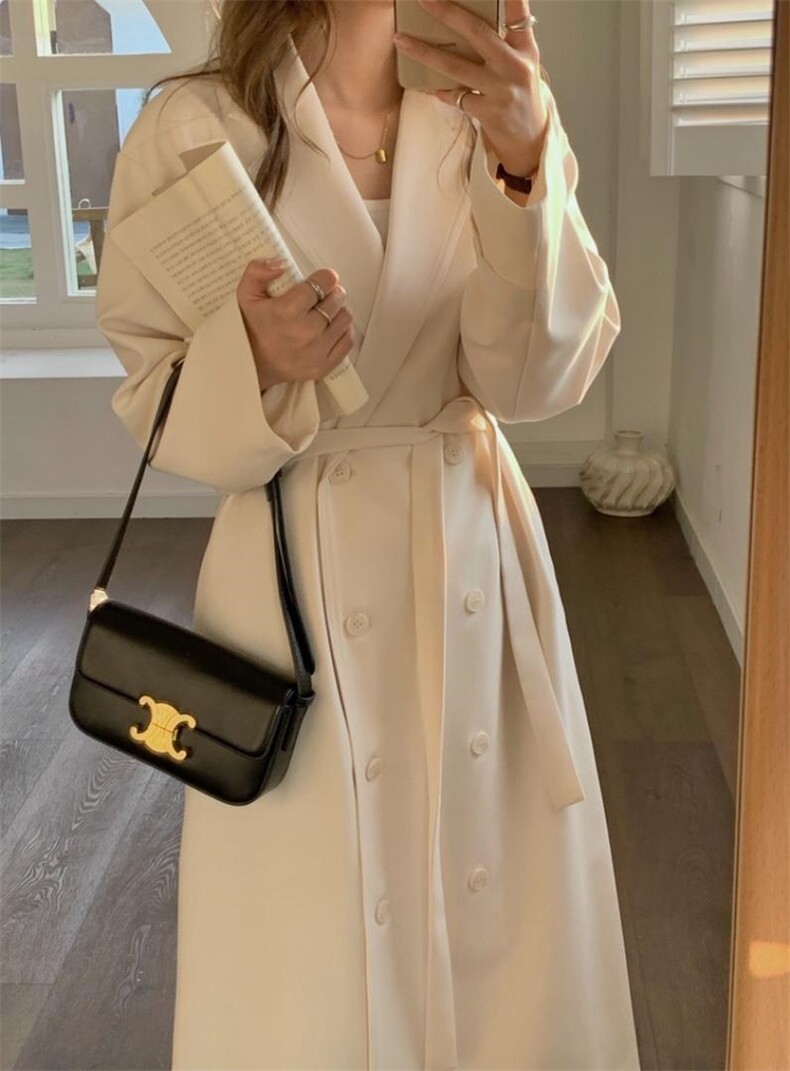 春款风衣外套，3色2码SM，女装风衣，SYH