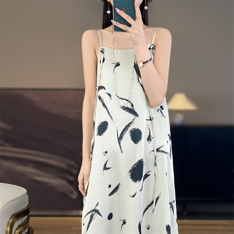 现货设计师吊带时尚汉服衬衫明制夏季宽松中长连衣裙2025内搭,女装连衣裙,佳绒高端店