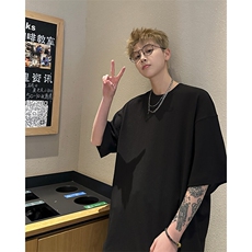 T恤男短袖2026夏季纯色短袖体恤男25XT77218特批25，男装T恤，电商A042