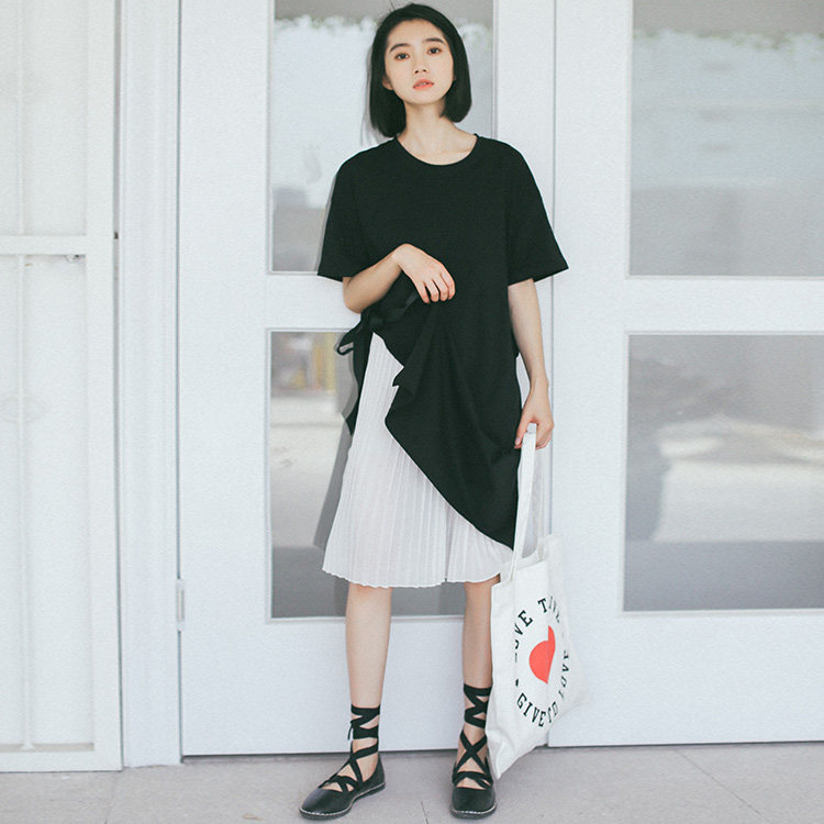 韩版女装夏季新款套装裙中长款两件套连衣裙01161,女装连衣裙,潮品会