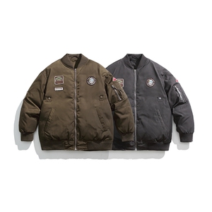 外27-2日系贴标美式棒球服棉衣MY16-P165图片