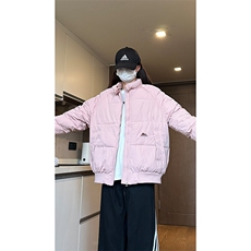 自家图短款飞行立领棉服男宽松加厚保暖情侣厚外套MY21-P78，男装棉衣，星座1505