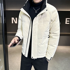 2025新款皮羽绒服男冬季新款立领高端面料外套B240-YR8815-P215，男装羽绒服，电商B240