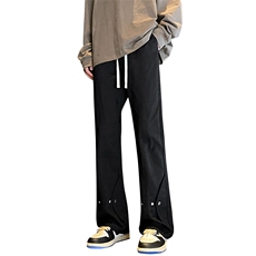 2025秋季新款大码vibe高街微喇长裤XZ806-CK23006-P55-控78，男装休闲裤，四季星座806