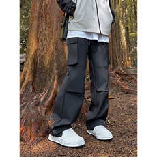 聚酯纤维YK86011-P40秋冬季防风防水登山骑行情侣冲锋裤，男装休闲裤，电商A086-1