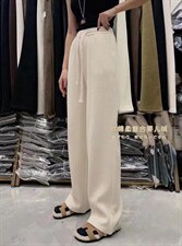 冬季新款复合加厚婴儿绒休闲阔腿裤，其它，AT(2F)