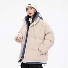 2023高品质中性风男女休闲连帽假两件棉衣外套618A-M002，男装棉衣，星座914-4