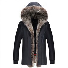 2020电商B247冬季新款派克服短款商务外穿大毛领休闲男1909-P2250，男装羽绒服，电商B247