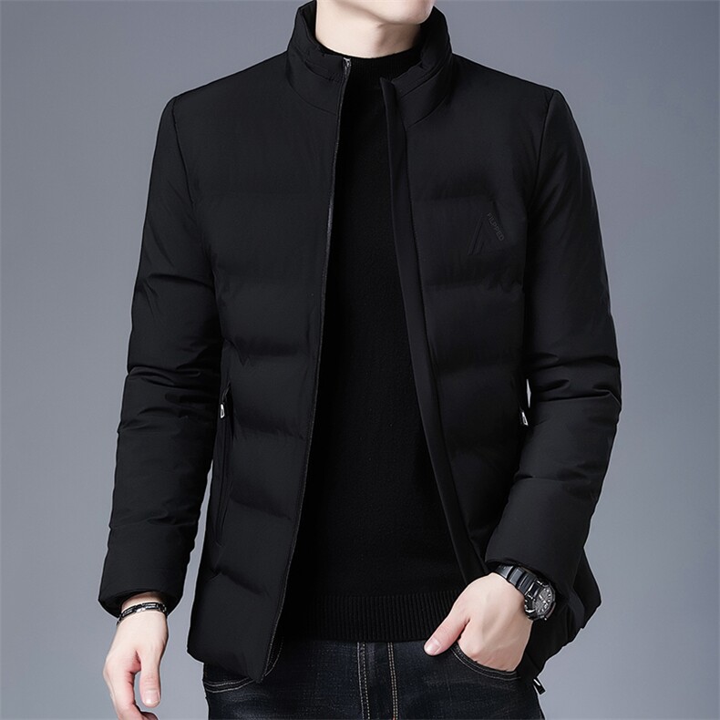 2023冬季新款男士棉服外套男装立领修身加棉保暖休闲棉衣男装图片