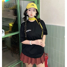 万针全刺绣工艺抖音得物高品质260克重磅纯棉双纱美式高街短袖T恤，男装T恤，电商A486