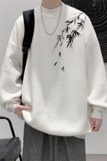 半高领毛衣男大码胖子针织衫毛线衣M18382-P45加绒款-P65，男装针织衫/毛衣，电商A040