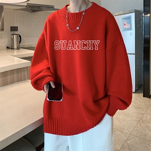半高领毛衣男士大码针织衫男毛线衣男 M18229-P45 加绒款-P65图片
