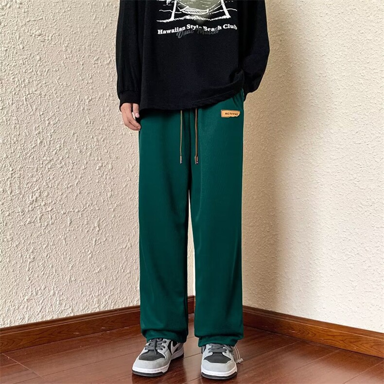 裤子男士ins高街潮牌宽松运动男生潮流休闲长裤K02886-P30,男装休闲裤,星座308B-1