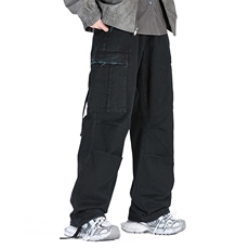 美式重磅高街大口袋宽松直筒休闲工装裤男A436-6226G-P95138，男装工装外套，电商A436