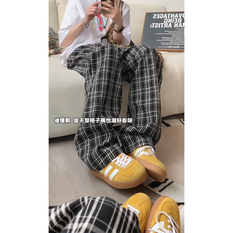2025夏季新款内景美式格子牛仔裤M-5XLGK25493-特P35,男装牛仔裤,电商A022