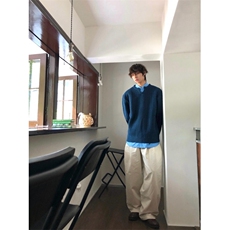 【有货】M6518LL-特P53麻花V领针织衫毛衣男冬季高级感痞帅，男装针织衫/毛衣，星座1007（原301D）