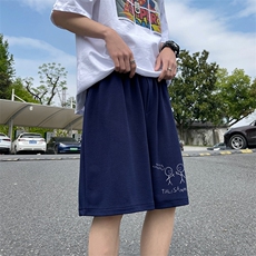 冰丝短裤男士大码宽松休闲五分裤男运动中裤MK37302-P15，男装休闲裤，电商A040