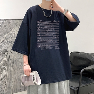 冰丝七分袖t恤男大码五分袖男短袖男中袖 Q11428-P30图片