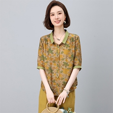 2025年夏装新款潮衬衫宽松显瘦韩版气质百搭衬衣女减龄，女装衬衫，独衣靓