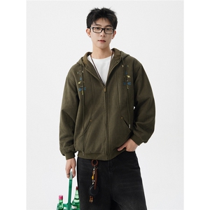 8XL-M特大码秋冬机能夹克外套冲锋衣百搭潮休闲宽松户外WY24P78图片