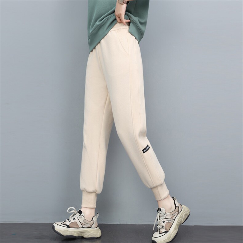 2023年秋季休闲运动哈伦裤女宽松显瘦韩版时尚高腰卫裤女士长裤子，女装休闲裤，简韵佳
